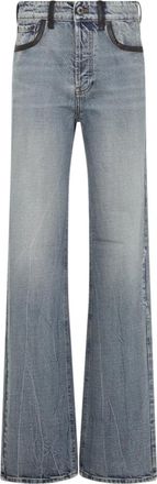 Miu Miu Flared Jeans, female, Blue, Size: W26 Cotton Jeans