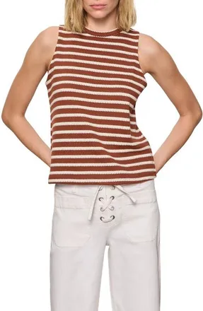 Sanctuary Campari Stripe Tank in Clay Brown at Nordstrom, Size Xx-Small