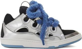 Lanvin Curb Metallic Leather Sneakers - Heren - Sneakers - Veelkleurig - 41 EU - Leer - Schoenen