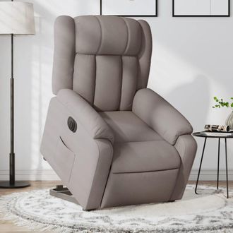 vidaXL Vidaxl - Sill&oacute;n El&eacute;ctrico Reclinable Elevable De Tela Gris Taupe