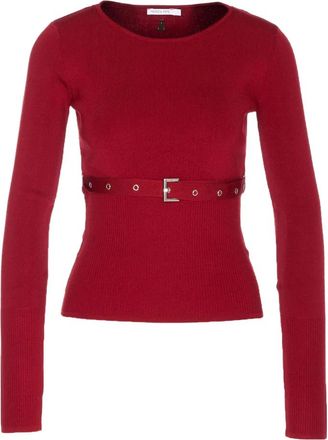 Patrizia Pepe Ronde hals knitwear - Dames - Ronde hals truien - Rood - M - Truien & Vesten
