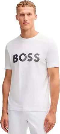 HUGO BOSS Mens Hugo Boss Large Logo T-Shirt in White
