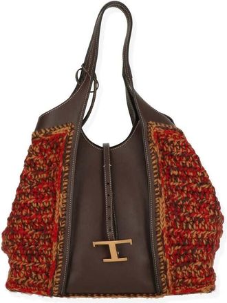 Tod's Womens Brown Multi Tote