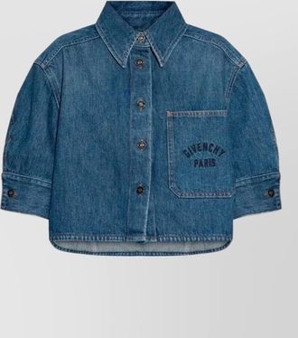Givenchy cropped denim shirt