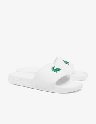 Lacoste Mens Lacoste Mens Serve Sliders - White/Green 082 - Size: 10