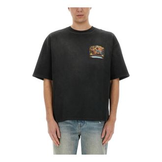 Amiri T-Shirts, male, Black, Size: S Jazz Hideaway Tee
