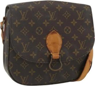 Louis Vuitton Pre-owned Cross Body Bags, female, Brown, Size: ONE SIZE Pre-owned Vintage Canvas Cross Body Bag