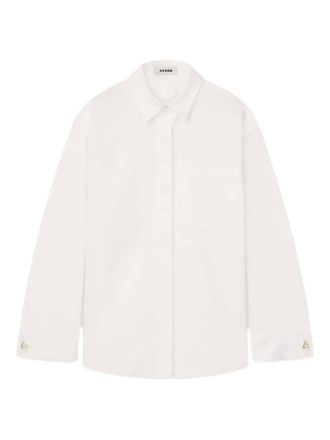 &Aacute;eron Francis chest-pocket shirt - White