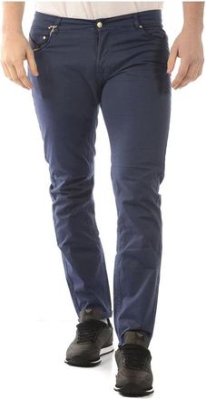 Daniele Alessandrini Jeans - Heren - Chinos - Blauw - W36 - Katoen - Broeken