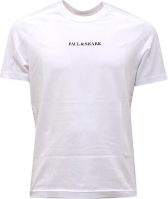 Paul & Shark Paul & Shark, T-Shirts, male, White, Size: XS Cotton T-Shirt