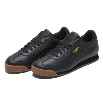 Puma Roma Classic 366408-02 Sneakers Mens Black Gum Lifestyle Shoes RHS5966