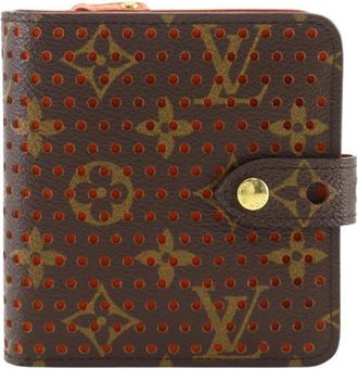 Louis Vuitton Pre-owned Compact Zip Monogram Bifold Wallet - Dames - Vintage Accessoires - Bruin - ONE Size - Vintage