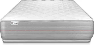 VITALIT Vitalit - Colch&oacute;n Blanco Con Espuma Viscoel&aacute;stica 90 X 180