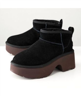 UGG Womens Ultra Mini New Heights Boots In Black