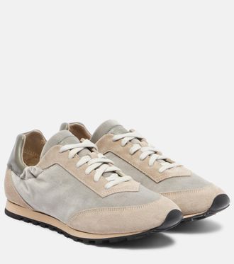 Le Monde Beryl Le Monde Béryl Sneakers Slim Runner in velluto e suede