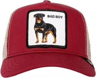 Goorin Brothers The Baddest Boy Trucker Cap - Dames - Petten - Rood - ONE Size - Katoen - Accessoires