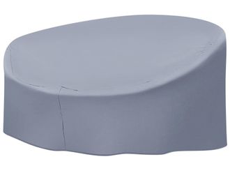 Beliani Funda de protecci&oacute;n impermeable 165 cm 140 cm 75 cm gris