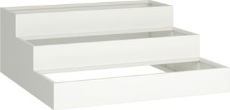 vidaXL Maceta Para Jard&iacute;n Blanco 90 X 90 X 35 Cm Acero Vidaxl