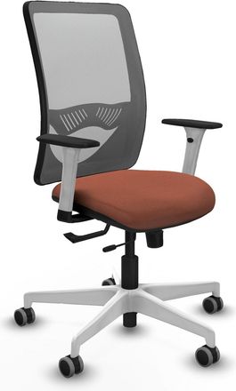 Piqueras y Crespo Silla Piqueras Y Crespo Elegante Blanco Respaldo Fijo Soporte Lumbar Ajustable