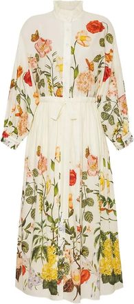 Cara Cara Louisa floral-print midi dress - Neutrals
