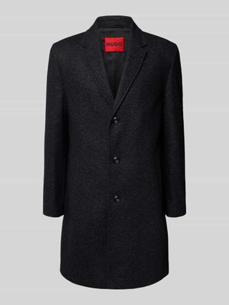 HUGO BOSS Regular Fit Mantel aus Woll-Mix Mosdell MALTE in Black, Gr&ouml;&szlig;e 50