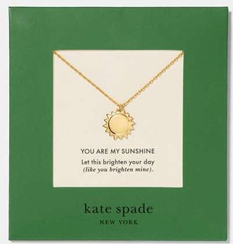 Kate Spade New York You Are My Sunshine Pendant