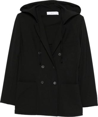 Iro Hooded Double-breasted Coat