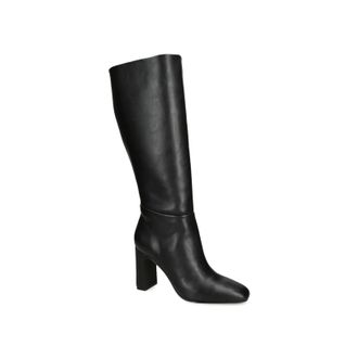 Steve Madden Womens Leather Speedway Black Boots - Size UK 7