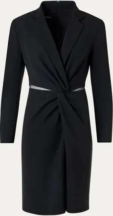 Akris Twisted Waist Cutout Blazer Dress