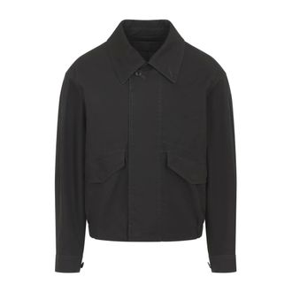 Christophe Lemaire Light Jackets, male, Brown, Size: L Brown Cotton Jacket for Men