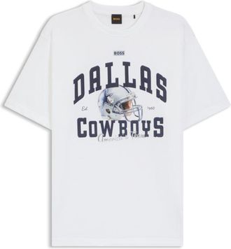BOSS x DALLAS COWBOYS T-shirt with helmet graphic