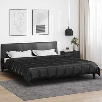 vidaXL Vidaxl Piumone Completo Annuale 220 X 240 Cm 300 Gsm Nero