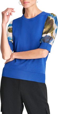 DKNY Dkny Printed Sleeve Top