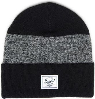 Herschel Elmer Colorbock Beanie in Black/Heather Black at Nordstrom