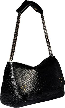 Jerome Dreyfuss Lulu M Schoudertas - Dames - Schoudertassen - Zwart - ONE Size - Leer - Tassen