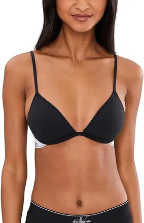 Calvin Klein Underwear Icon Cotton Modal Lightly Lined Plunge Bralette Womens Bra Black : 38DD, Cotton/Elastane/Polyester
