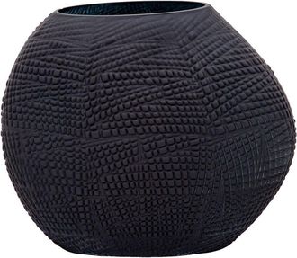 Sagebrook Home Glass 10In Textured Vase