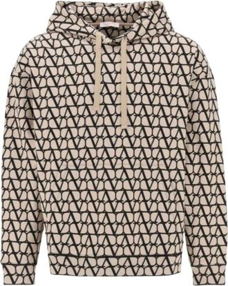 Valentino Garavani Ready To Wear Hoodie - Heren - Hoodies - Beige - M - Katoen - Hoodies & sweatvesten