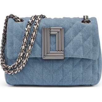 Karl Lagerfeld Lafayette Denim Crossbody in Light Denim at Nordstrom