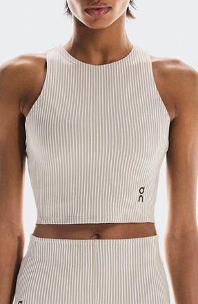 On All-Day Rib Racerback Tank in Desert/White at Nordstrom, Size X-Small