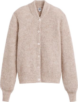 La Redoute Collections Vest in bomberstijl, mixed alpaca