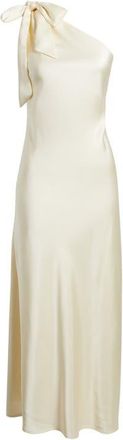 Chelsea28 Bow One-Shoulder Maxi Dress in Ivory at Nordstrom, Size Xx-Small