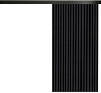 Mirjan24 Mobilier1 - Puerta Corredera Dover 204, Antracita + Negro