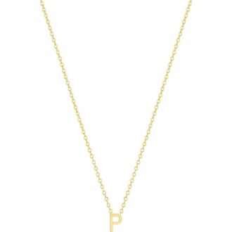 Set & Stones Cheyenne Initial Necklace in P at Nordstrom