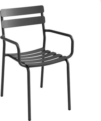 Oviala Oviala - Sedia da giardino in alluminio nero