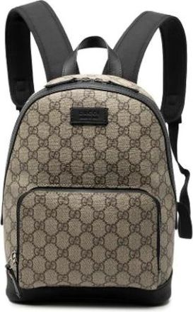 Gucci Pre-owned Backpacks, female, Beige, Size: ONE SIZE Pre-owned Fabric Backpack