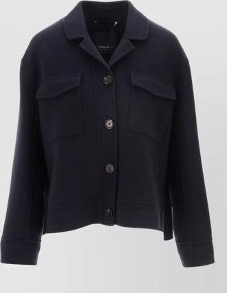 Max Mara jacket long sleeves flap pockets collar