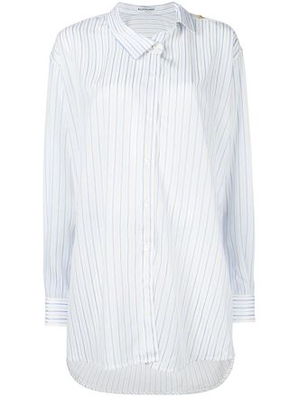 Balenciaga Camicia a righe - Bianco