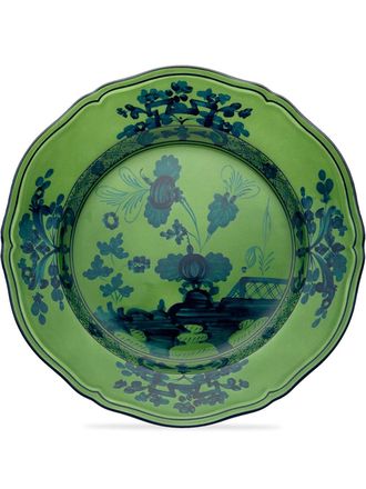 Ginori 1735 Oriente Italiano porcelain charger plate - Green
