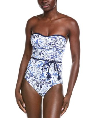 Tommy Bahama Terrazzo Tile Bandeau One-Piece